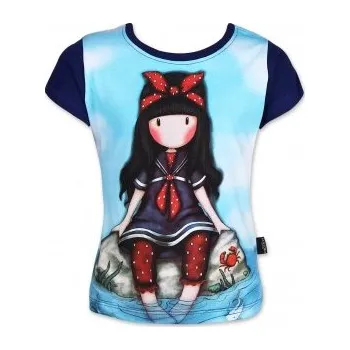 Dívčí tričko Setino - Dívčí tričko Gorjuss Santoro London s krátkým rukávem - tm. modré 122