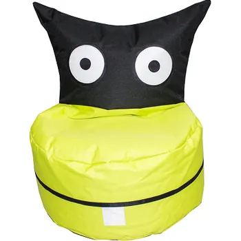 Sedací pytel Sedací pytel CRAZYSHOP TROLIK, černo-neonově zelená