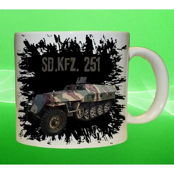 hrnek Sd.Kfz. 251 II 75ml (army hrnek vojenský hrneček)