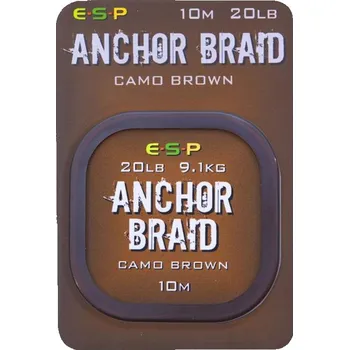 ESP návazcová šňůrka Anchor Braid Gravel Brown 20lb, 10 m