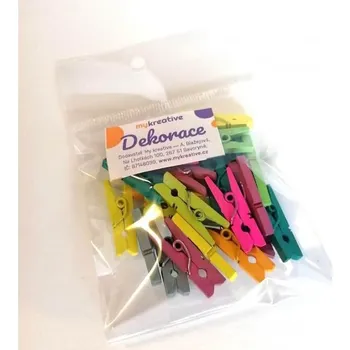 Kolíček na prádlo Dřevěné kolíčky - mix barev 25ks, 2,5cm