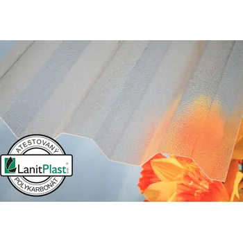 Průsvitná krytina LANIT PLAST MARLON CSE ORIGINAL TR 76/16 polykarbonátová deska čirá 1,06x6m PK8-20