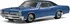 RC model auta Kyosho Fazer MK2 (L) Pontiac GTO 1967 1:10 Tyrol Blue