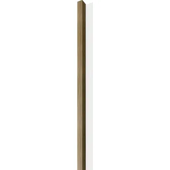 Dřevěná lamela LINEA 1 - dub / bílá 2750 x 64 x 40 mm cena za balení