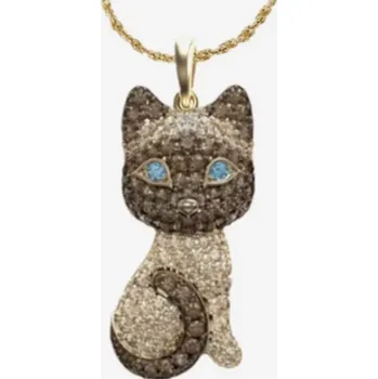 Náhrdelník Náhrdelník s přívěškem kočka se zirkonky