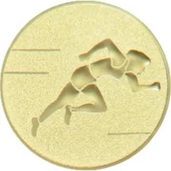 Emblém atletika, pr. 25 mm, zlato