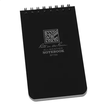 Zápisník Voděodolný zápisník Rite in the Rain Pocket Notebook 3/5 Černý