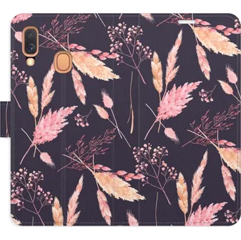 Pouzdro na mobilní telefon Flipové pouzdro iSaprio - Ornamental Flowers 02 - Samsung Galaxy A40