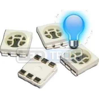 Polovodič LED smd dioda 5050 modrá 700mcd 120°