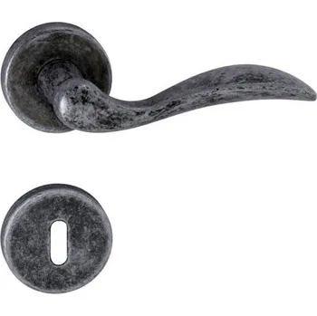 Dveřní kování TI - LEA - R 1948 rozety BB, klika/klika OGA - Antik šedá (47)