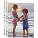 vidaXL Fotorámečky koláž 3 ks na zeď nebo stůl bílé 21 x 29,7 cm MDF