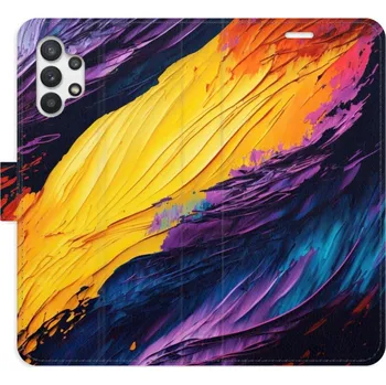 Pouzdro na mobilní telefon Flipové pouzdro iSaprio - Fire Paint - Samsung Galaxy A32
