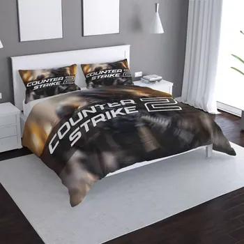 Povlečení Saténové povlečení Counter Strike 2 Voják - Sablio - 140x220 / 90x70
