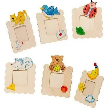 Rám na obraz Tvoříme - Dřevěný rámeček na fotky, 1ks (Goki)