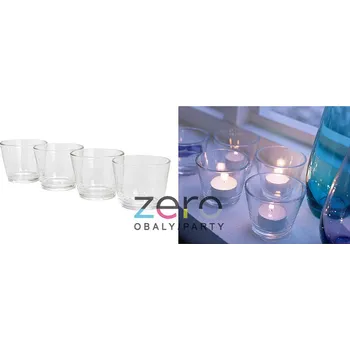 Svícen Svícen sklo na čajovou svíčku kulatý