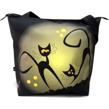 Kabelka Taška se zipem, rozverné kočky