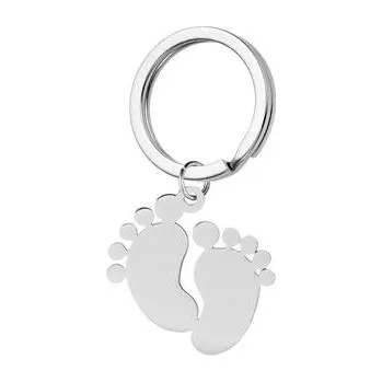 Přívěsek OPT1056 Ocelový přívěšek na klíče - stopy