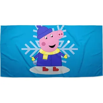 Ručník Ručník s potiskem Prasátko Pepina Vločka - Sablio - 30x50 cm