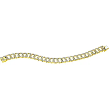 Náramek Zlatý náramek s diamanty - 18 cm - 1,28 ct - ryzost 585 - 207.109