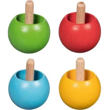 Dřevěná hračka Drobné hračky - Káča dřevěná, Obracecí, 1ks (Goki)