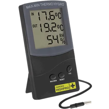 Domácí teploměr Digitální Thermo-Hygro metr MEDIUM se sondou