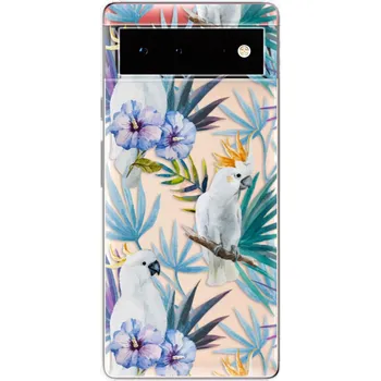 Pouzdro na mobilní telefon Odolné silikonové pouzdro iSaprio - Parrot Pattern 01 - Google Pixel 6 5G