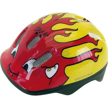 Cyklistická přilba Přilba Mighty Children Little Devil červeno/žlutá