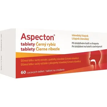 Aspecton tablety na kašel černý rybíz, 60 tbl.