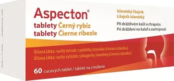 Lék na kašel, rýmu a nachlazení Aspecton tablety na kašel černý rybíz