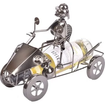 Stojan na víno Stojan na víno kovový - Čtyřkolka