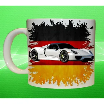 hrnek s Porsche 918 Spyder 75ml (hrneček s osobním autem Porsche)