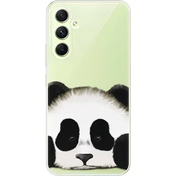 Pouzdro na mobilní telefon Odolné silikonové pouzdro iSaprio - Sad Panda - Samsung Galaxy A54 5G