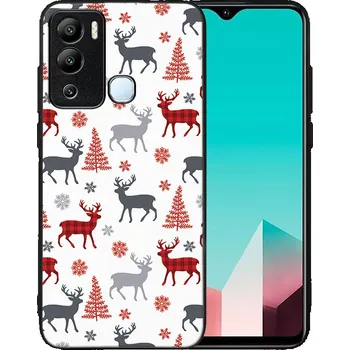 Pouzdro na tablet VSECHNONAMOBIL 71285 MY ART Kryt s vánočním designem Infinix Hot 12i DEER (068)