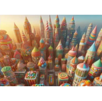 Puzzle Puzzle velké s potiskem Puzzle Sweet City