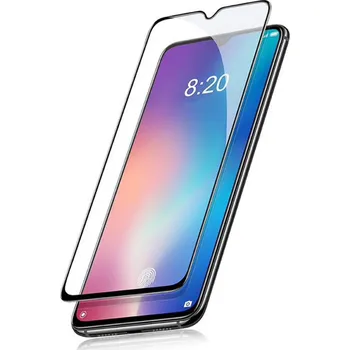3x Picasee 3D tvrzené sklo s rámečkem pro Xiaomi Mi 9 Lite - černé - 2+1 zdarma