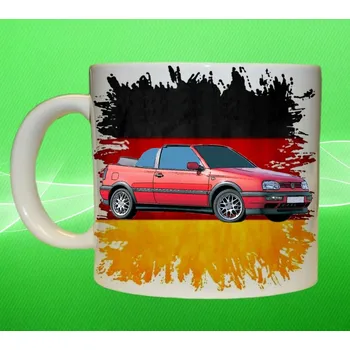 hrnek Volkswagen Golf Cabrio I 150ml (hrneček s osobním autem Volkswagen )