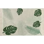 Bavlněný koberec zelené listy Lorena Canals - krémový Plants