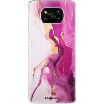 Pouzdro na mobilní telefon Odolné silikonové pouzdro iSaprio - Pink Gold Marble - Xiaomi Poco X3 Pro / X3 NFC