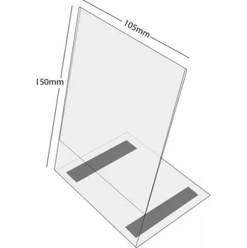 Plastový stojánek L 150 x 105 (A6) na výšku antireflexní s magnetem 150 x 105 na výšku antireflexní s magnetem - 1 ks