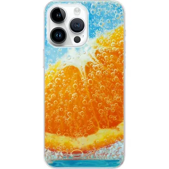Pouzdro na mobilní telefon Odolné silikonové pouzdro iSaprio - Orange Water - iPhone 15 Pro Max