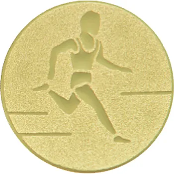 Emblém atletika, pr. 50 mm, zlato