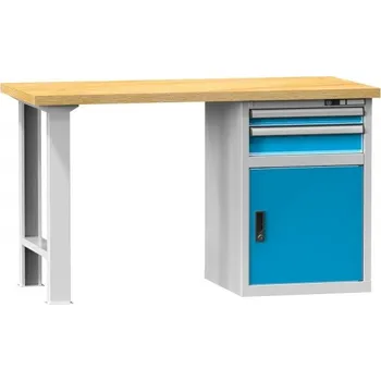 Dílenský stůl Pracovní stůl KOMBI, 1500x890x800mm, buk-50mm DÍLENSKÝ NÁBYTEK DB5815 SPEC