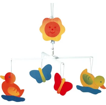 Kolotoč nad postýlku Bino hrající závěsný kolotoč nad postel - Kačenky