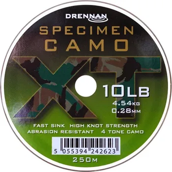Drennan vlasec Specimen Camo XT 10lb, 0,28mm, 250m