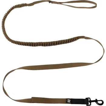 Vodítko pro psa Non-stop dogwear Touring bungee leash WD khaki 2,8m