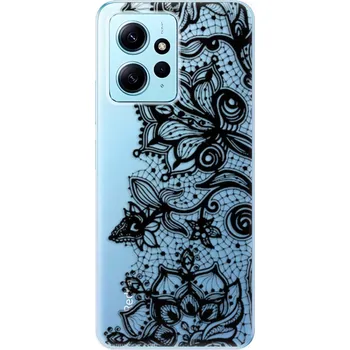 Pouzdro na mobilní telefon Odolné silikonové pouzdro iSaprio - Black Lace - Xiaomi Redmi Note 12 5G