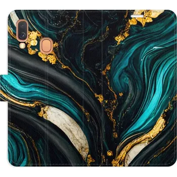 Pouzdro na mobilní telefon Flipové pouzdro iSaprio - Dark Paint - Samsung Galaxy A40