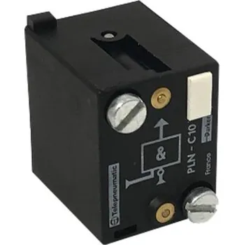 Modul s optickou indikací, montáž na DIN lištu pro pneumatické logické prvky Parker PLN-C10