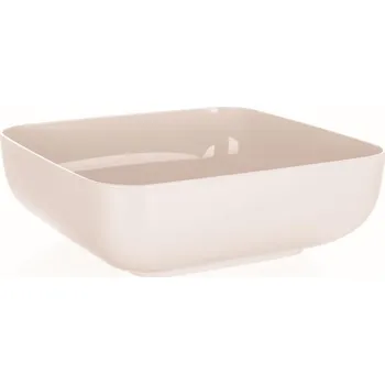 Miska 3,0l, 23x23x 7,8cm,AMIENS, čtv.,krém.plast