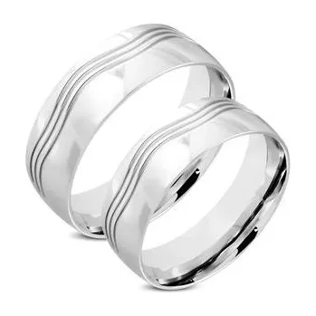 Prsten OPR0023 OPR0023 Ocelové snubní prsteny - pár